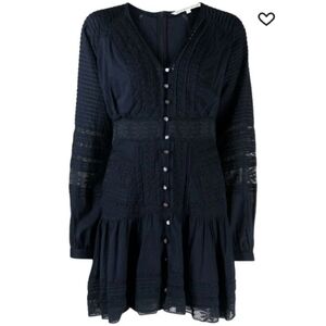 Veronica Beard Addilyn v-neck dress in Ink